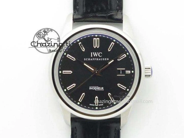 MIROTIME 0125 Portofino Chrono RG Black Dial on Black Leather Strap A HighPerformance 7389